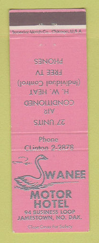 Matchbook Cover - Swanee Motor Hotel Jamestown ND