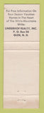 Matchbook Cover - Linderhof Motor Inn Glen NH