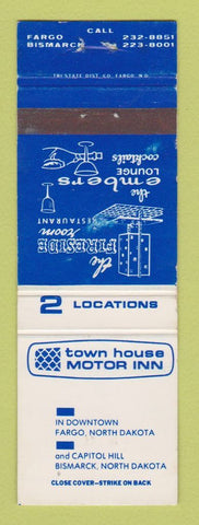 Matchbook Cover - Town House Motor Inn Fargo Bismarck ND