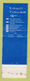Matchbook Cover - Town House Motor Inn Fargo Bismarck ND