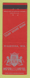 Matchbook Cover - Moor Baths Hotel Waukesha WI