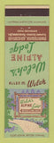 Matchbook Cover - Welch's Alpine Lode Manitowish WI