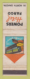 Matchbook Cover - Powers Hotel Fargo ND WORN
