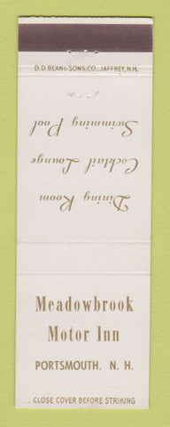 Matchbook Cover - Meadowbrook Motor Inn Portsmouth NH