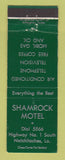 Matchbook Cover - Shamrock Motel Natchitoches LA WEAR