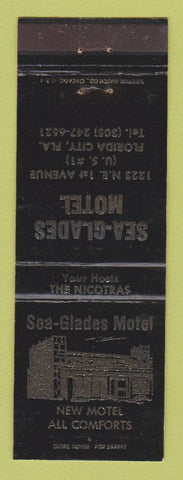 Matchbook Cover - Sea Glades Motel Florida City FL WEAR