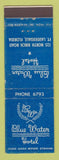 Matchbook Cover - Blue Water Hotel Fort Lauderdale FL