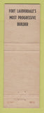 Matchbook Cover - Gill Construction Escape Hotel Fort Lauderdale FL Chicago