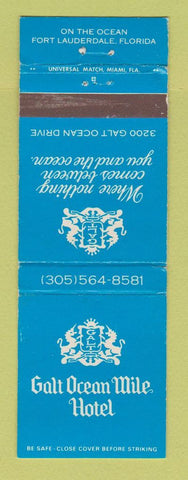 Matchbook Cover - Galt Ocean Mile Hotel Fort Lauderdale FL WEAR