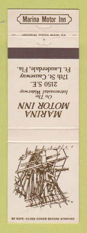 Matchbook Cover - Marina Motor Inn Fort Lauderdale FL