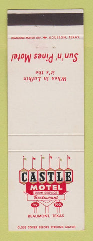 Matchbook Cover - Castle Motel Beaumont TX