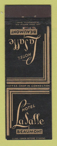 Matchbook Cover - Hotel LaSalle Beaumont TX