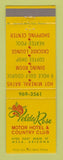 Matchbook Cover - Velda Rose Motor Hotel Country Club Mesa AZ