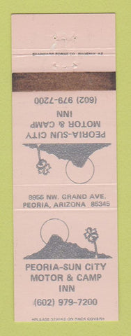 Matchbook Cover - Peoria Sun City Motor Camp Inn Peoria AZ WEAR