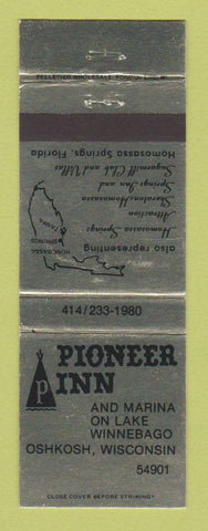 Matchbook Cover - Pioneer Inn Oshkosh WI #2 GOLD