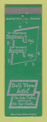 Matchbook Cover - Dell View Hotel Lake Delton WI