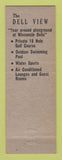 Matchbook Cover - Dell View Hotel Lake Delton WI