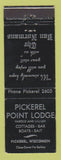 Matchbook Cover - Pickerel Point Lodge WI