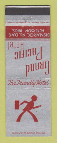 Matchbook Cover - Grand Pacific Hotel Bismarck ND