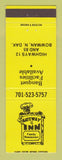 Matchbook Cover - Gateway Inn Restaurant Bowman ND
