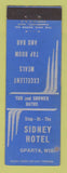 Matchbook Cover - Sidney Hotel Sparta WI WI
