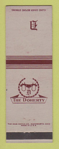 Matchbook Cover - Doherty Hotel Clare MI