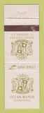 Matchbook Cover - Ocean Manor Resort Hotel Fort Lauderdale FL WEAR