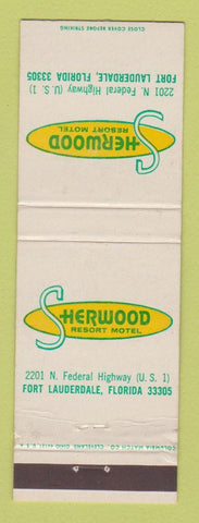 Matchbook Cover - Sherwood Resort Motel Fort Lauderdale FL WEAR