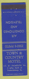 Matchbook Cover - Town and Country Motel Falmouth VA