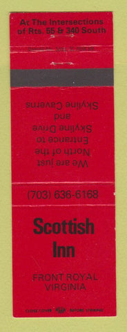 Matchbook Cover - Scottish Inn Fort Royal VA