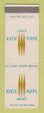 Matchbook Cover - Bel Air East ST Louis MO motels