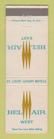 Matchbook Cover - Bel Air East ST Louis MO motels