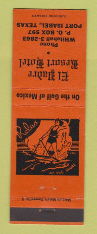 Matchbook Cover - El Padre Resort Hotel Port Isabel TX girlie