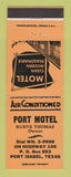 Matchbook Cover - Port Motel Port Isabel TX