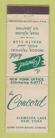 Matchbook Cover - The Concord Kiamesha Lake NY