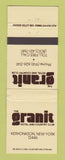 Matchbook Cover - Granit Hotel Country Club Kerhonkson NY WEAR