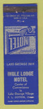 Matchbook Cover - Ingle Lodge Hotel Lake George Village NY