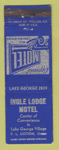 Matchbook Cover - Ingle Lodge Hotel Lake George Village NY