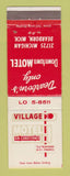 Matchbook Cover - Village Motel Dearborn MI