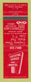 Matchbook Cover - Crystal House Motel Detroit MI