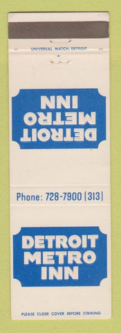 Matchbook Cover - Detroit Metro Inn MI