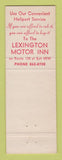 Matchbook Cover - Lexington Motor Inn MA