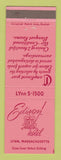 Matchbook Cover - Edison Hotel Lynn MA