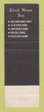 Matchbook Cover - Coach House Inn Lunenburg MA