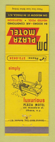 Matchbook Cover - Plaza Motel Ithaca NY