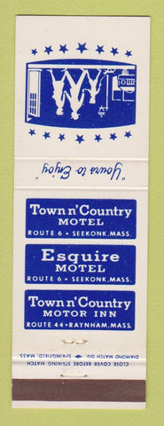 Matchbook Cover - Town n Country Motel Seekonk MA Raynham