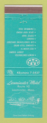 Matchbook Cover - Leominster Motel MA