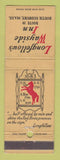 Matchbook Cover - Longfellow's Wayside Inn South Sudbury MA WEAR
