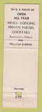 Matchbook Cover - Longfellow's Wayside Inn South Sudbury MA WEAR