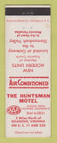Matchbook Cover - Huntsman Motel Roanoke VA